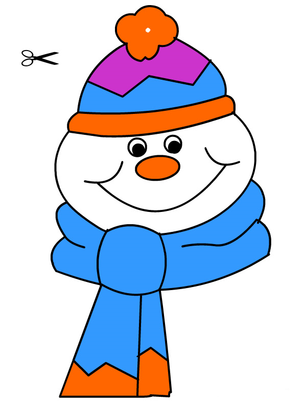 595x793 Fise De Lucru Si Planse De Colorat Pentru Craciun Imagine Cu Om