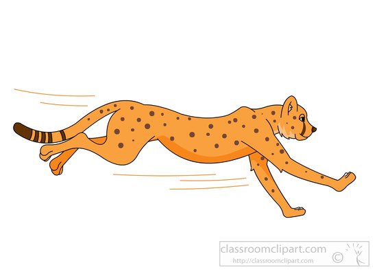 550x399 Cheetah Footprints Clip Art