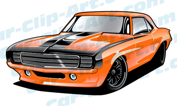 576x346 This 69 Camaro Vector Art File Clipart Panda