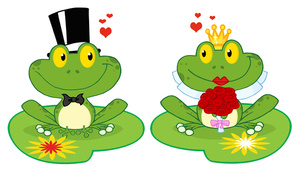 300x171 Frogs Clipart Image Clip Art Image Of Two Frogs In Love