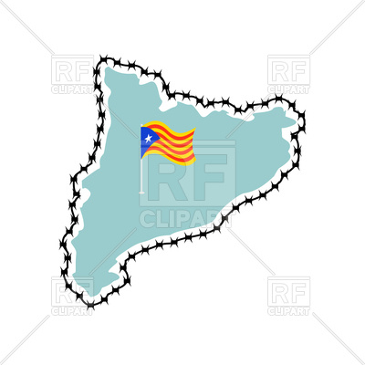 400x400 Catalonia Is Sovereignty And Independence Royalty Free Vector Clip