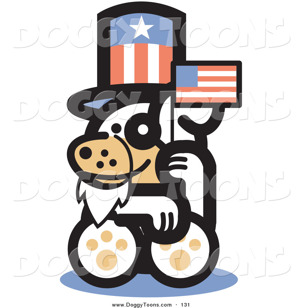 1024x1044 Doggy Clipart Of A Cute White Puppy Dog Disguised As Uncle Sam