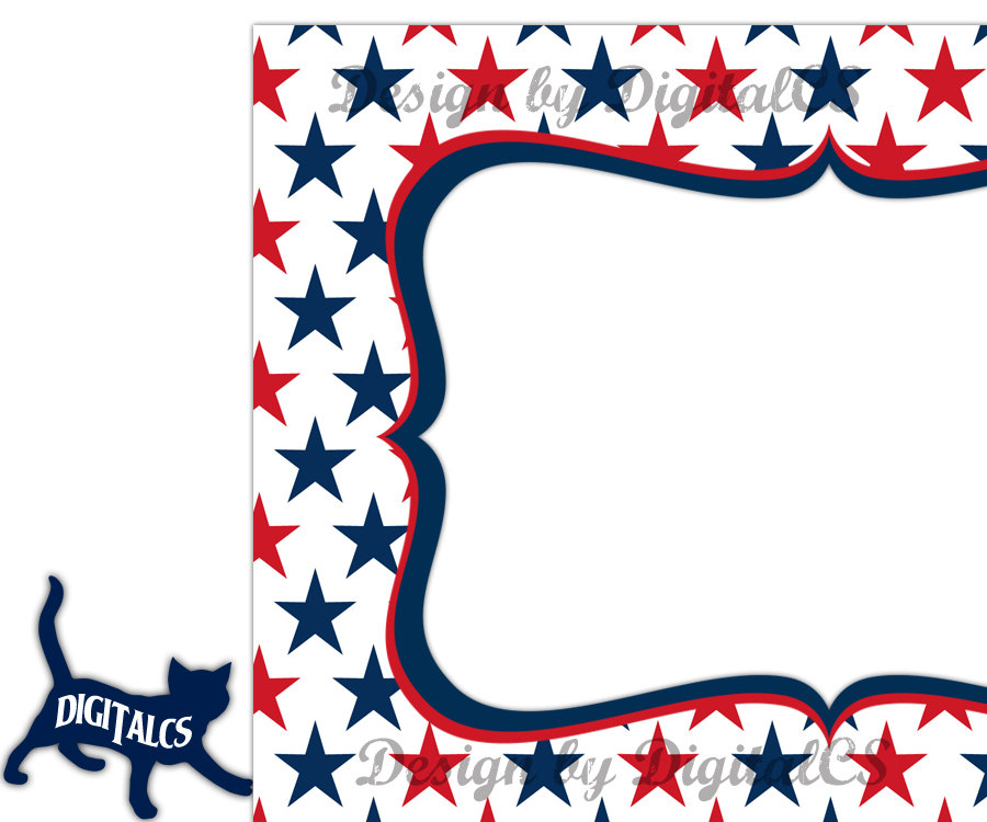 900x750 4th Of July Clipart Frames Digital Frame Clipart Clip Art