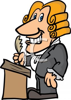 249x350 Cartoon Thomas Jefferson Signing The Declaration