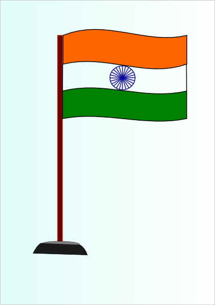 420x594 Indian National Flag Clip Art