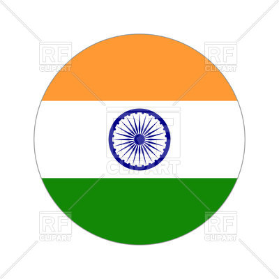 400x400 Round Icon Of India Flag Royalty Free Vector Clip Art Image