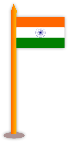 282x590 Flag Of India Clipart