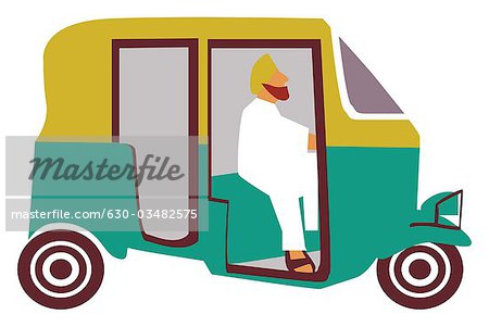 450x301 Close Up Of An Auto Rickshaw, India