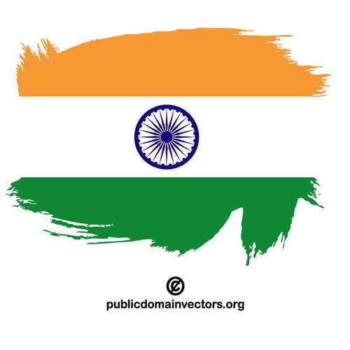 500x500 Painted Flag Of India Public Domain Vectors