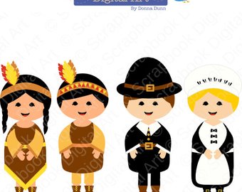 340x270 Kawaii Thanksgiving Clip Art Set. The First Thanksgiving Clip