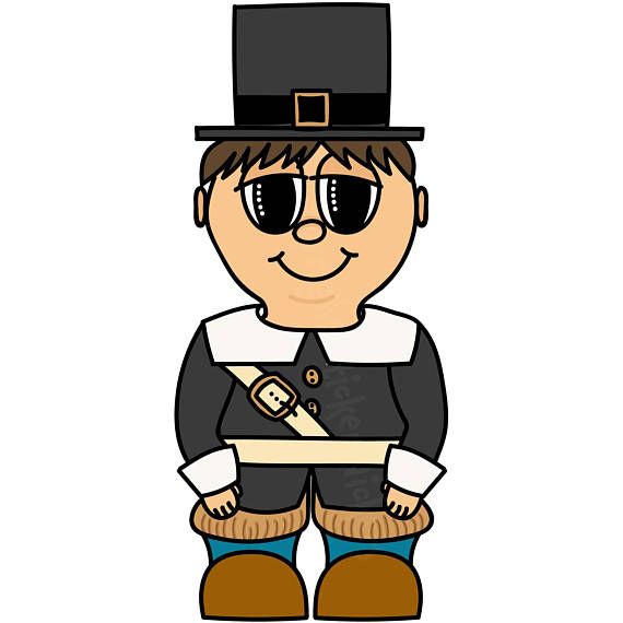 570x570 Pilgrim Boy Clip Art Digital Clip Art Native American Clip