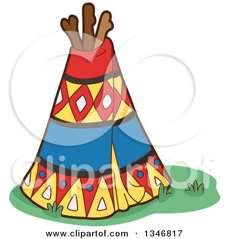 450x470 Clipart Of A Thanksgiving Native American Girl And Boy