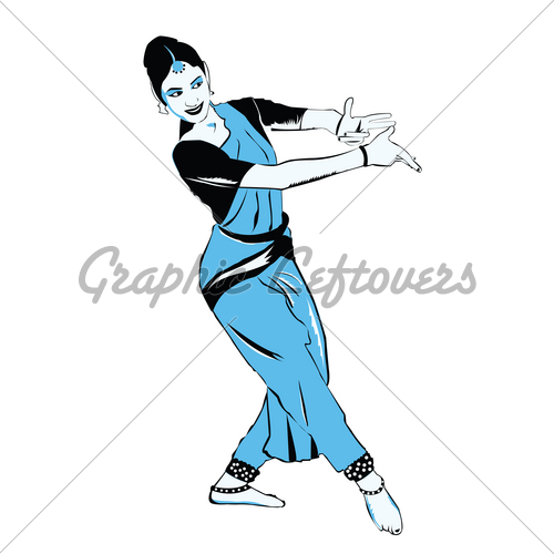 500x500 Indian Dance Performer Gl Stock Images