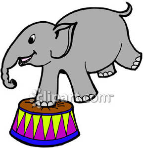 291x300 Circus Elephant Clipart