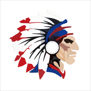 300x300 Indian Head Outline Clip Art