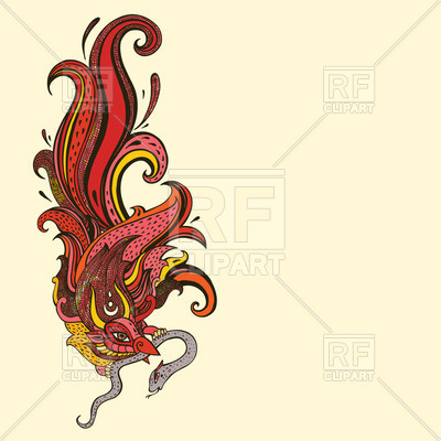 400x400 Garuda Bird With Snake