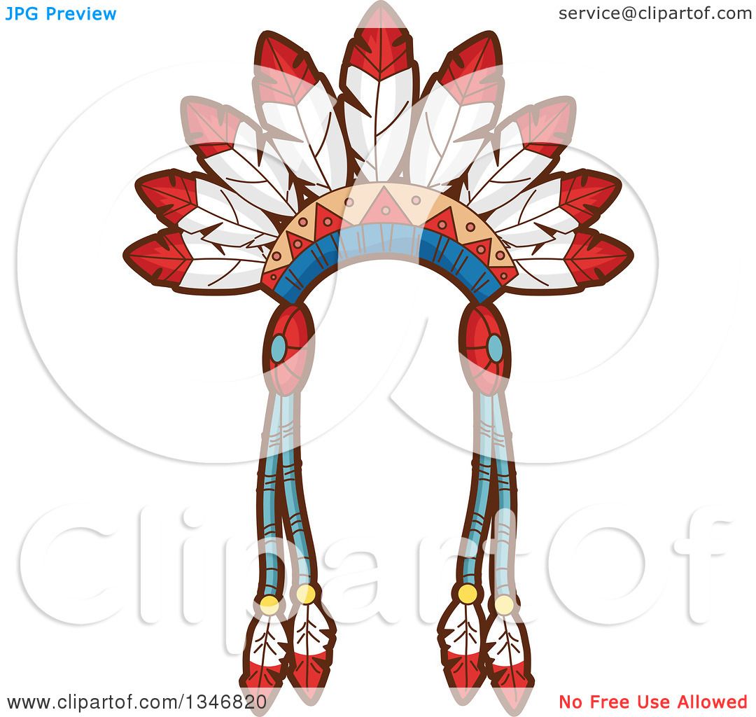 1080x1024 Clipart Of A Native American Indian Headdress