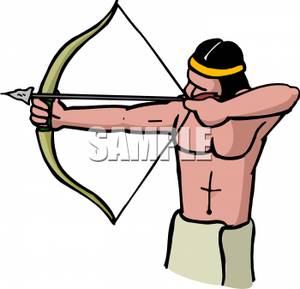 300x289 Native American Clipart Bow And Arrow