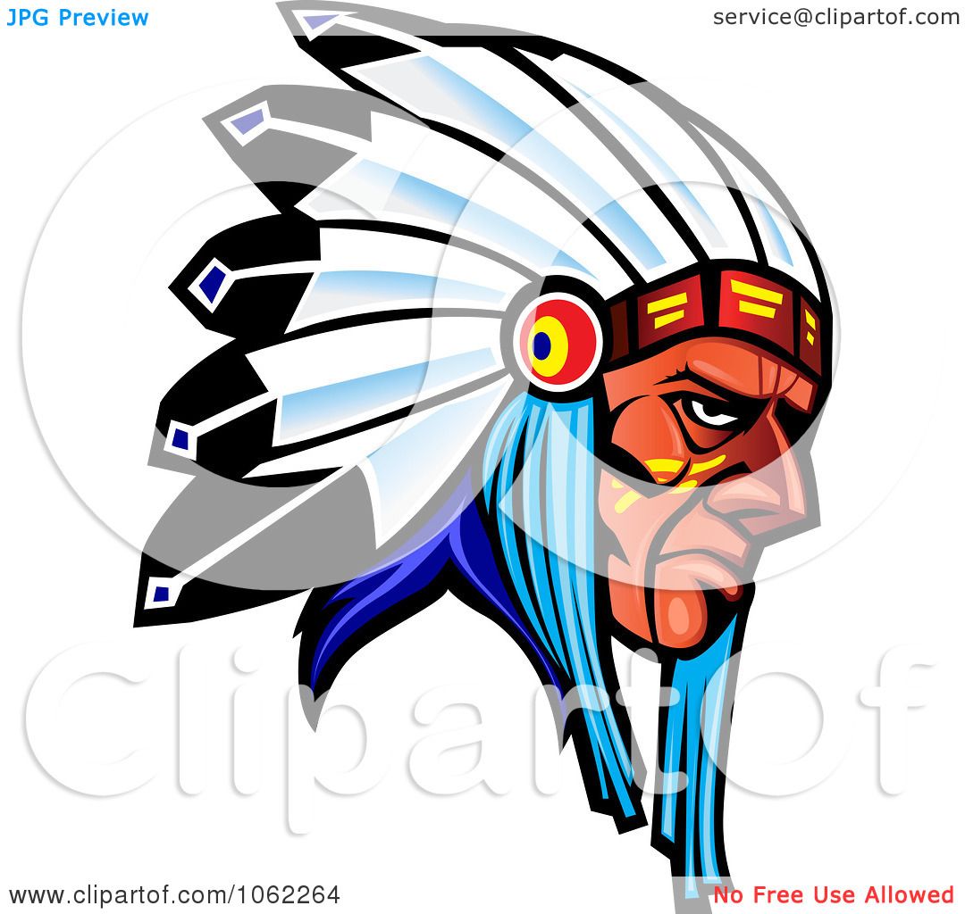 1080x1024 Clipart Native American Warrior With Headdress