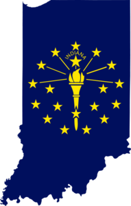 191x300 Px Flag Map Of Indiana Free Images