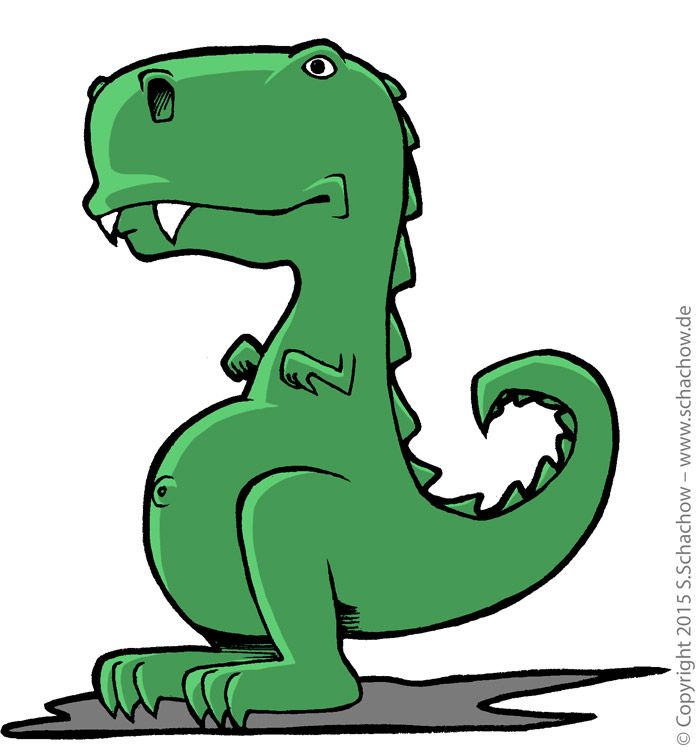 700x752 Zeichnung Von Einem Niedlichen T Rex