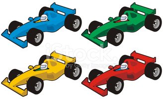 328x200 Race Car Icons Stock Vectors
