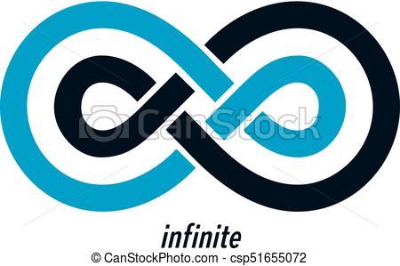 450x299 Endless Infinity Loop Vector Symbol, Conceptual Logo Special