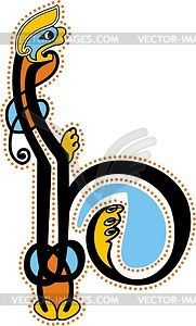 181x300 Celtic Initial Letter H