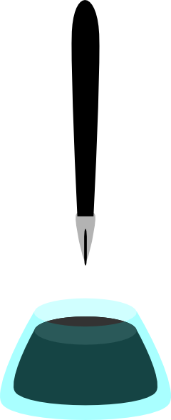 240x588 Pen And Ink Clip Art Free Vector 4vector