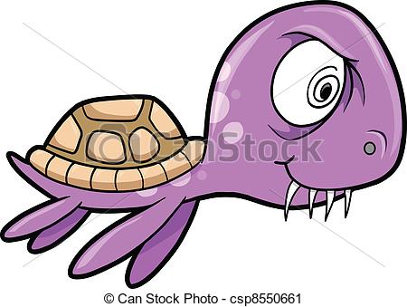 450x339 Crazy Insane Summer Sea Turtle Animal Vector.