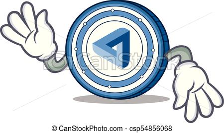 450x268 Crazy Maidsafecoin Mascot Cartoon Style Vector Illustration Clip