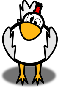 195x296 Crazy Chicken Clip Art