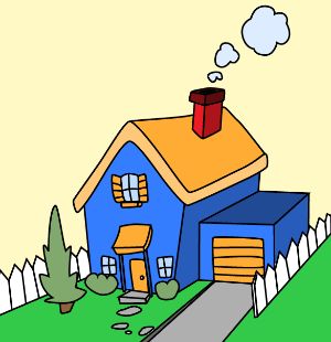 300x310 59 Best Houses Images On Cartoon House, Homes