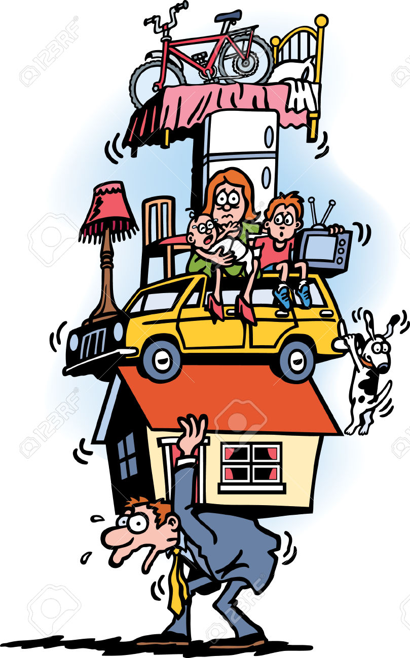 809x1300 Moving Day Transportable House Red Car Two People Inside Making