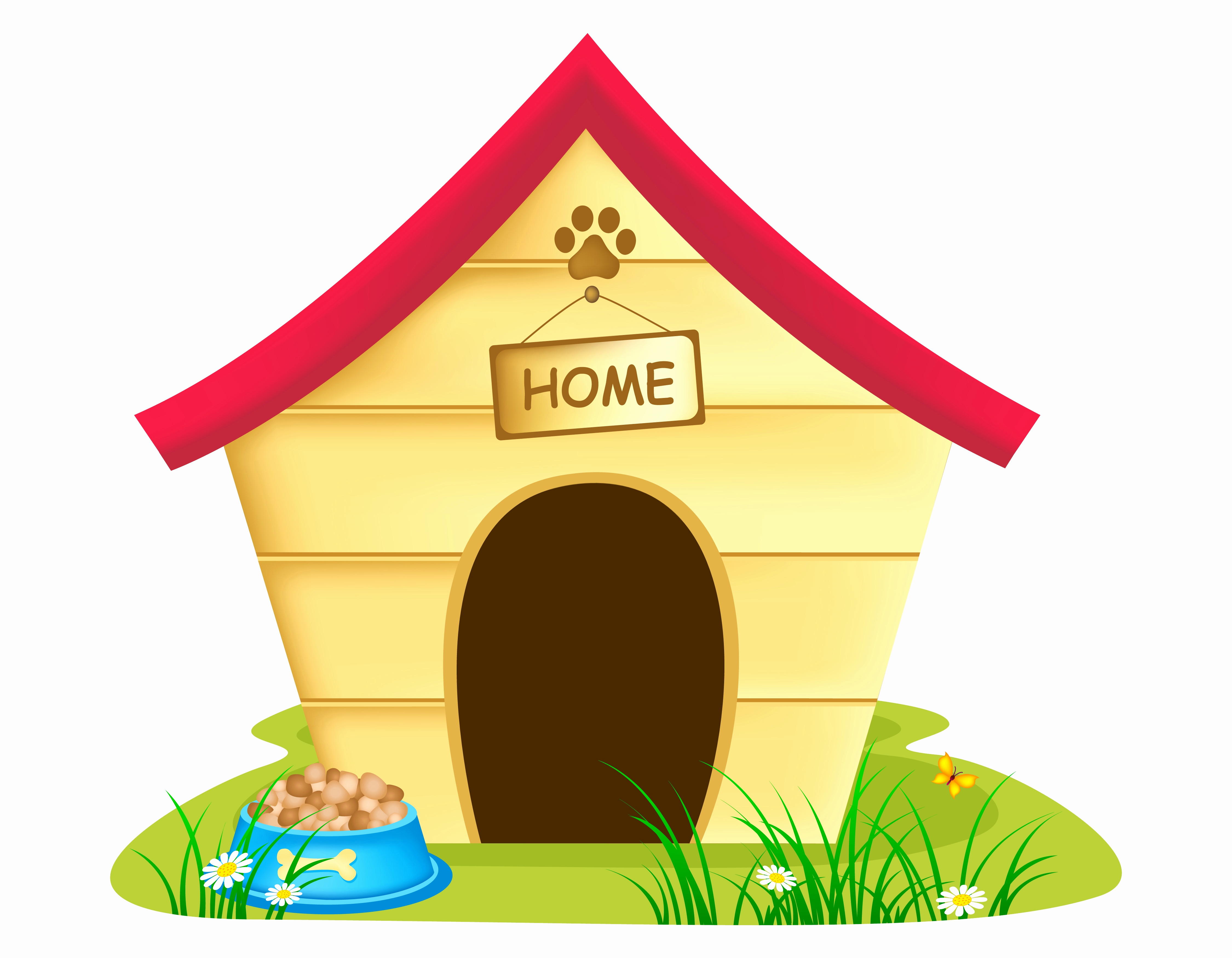 4500x3500 Clipart Dog House Luxury Dog Houses Digital Clip Art