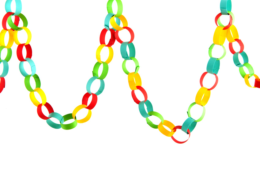 849x565 Paper Chain Link Clip Art Car Interior Design, Paper Chains