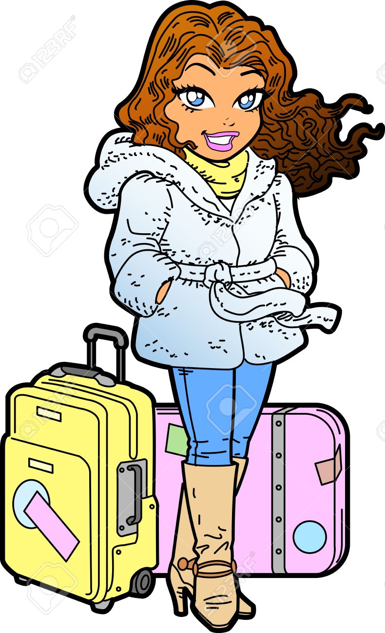 790x1300 Suitcase Clipart International Travel