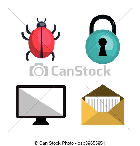 450x470 Internet Security Information Icon Vector Illustration Clipart