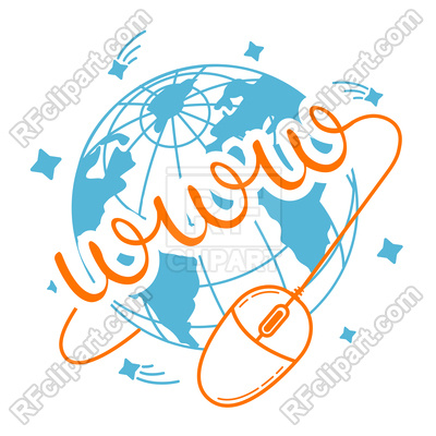400x400 Concept Of Internet Communication Royalty Free Vector Clip Art