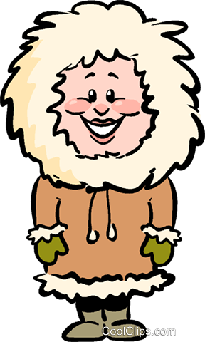 288x480 Inuit Woman Royalty Free Vector Clip Art Illustration Vc019102