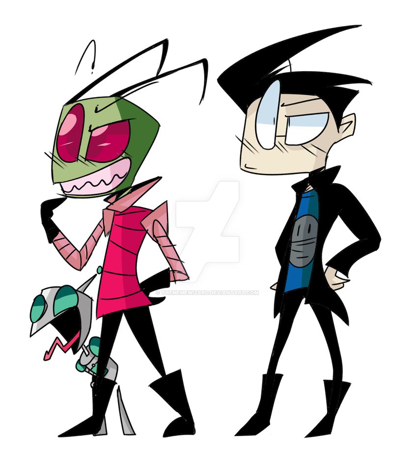 845x946 Invader Zim ~ )) By Thememewizard