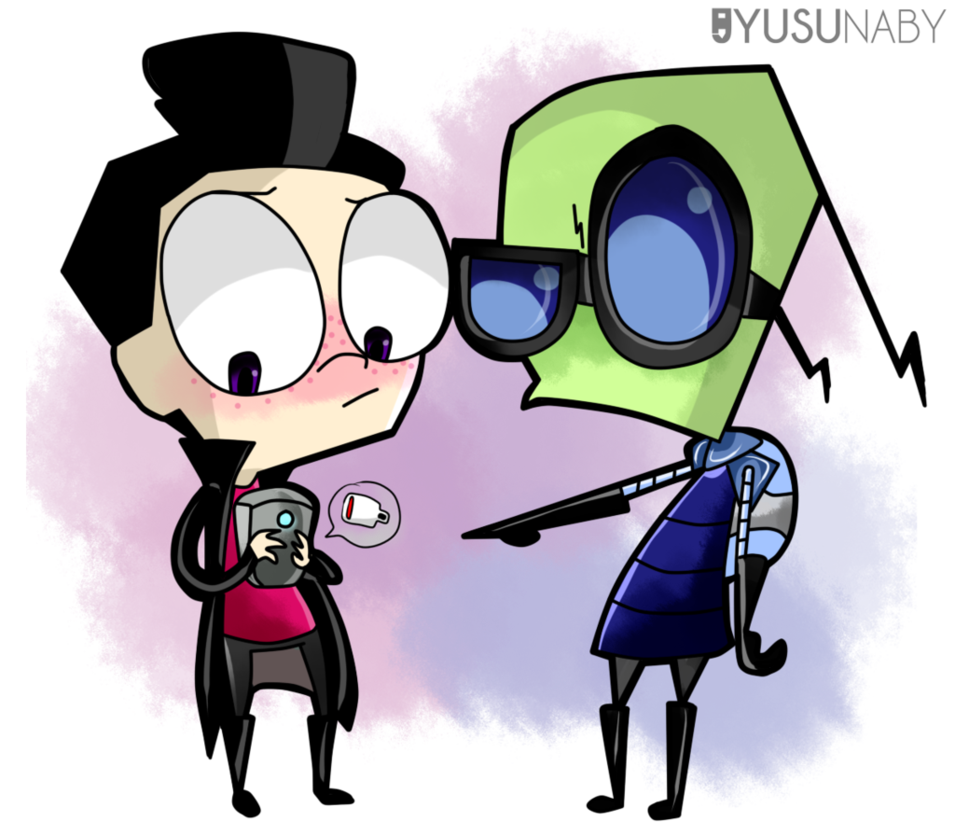 955x836 Invader Zim. Low Battery By Yusunaby