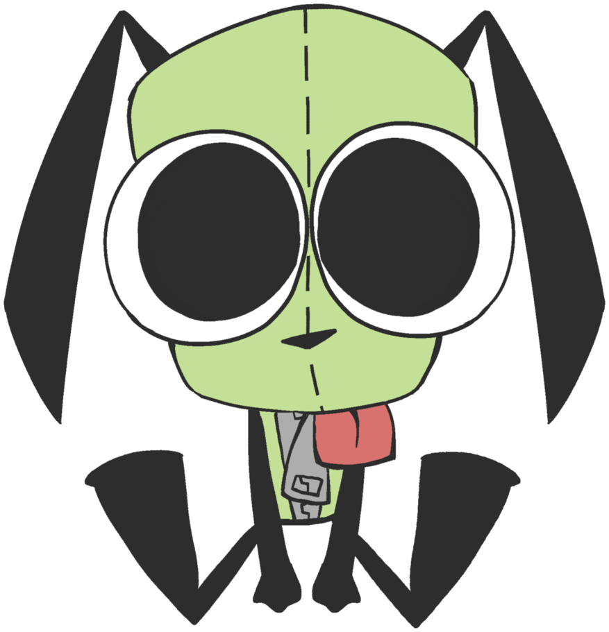 877x911 G I R (Invader Zim) By Axiimori