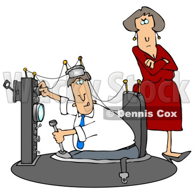 400x400 Wife Watching As Her Husband Plays And Experiments In His Time