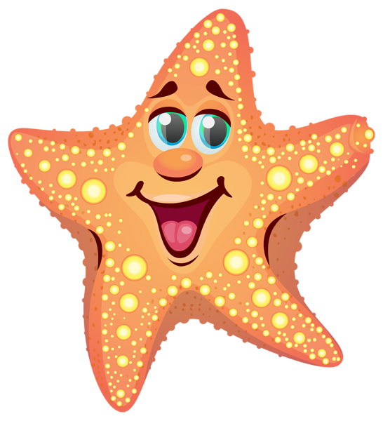 546x600 Cartoon Starfish Png Clipart Image Summer Clip