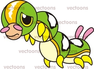 320x236 Sad Caterpillar Illustration
