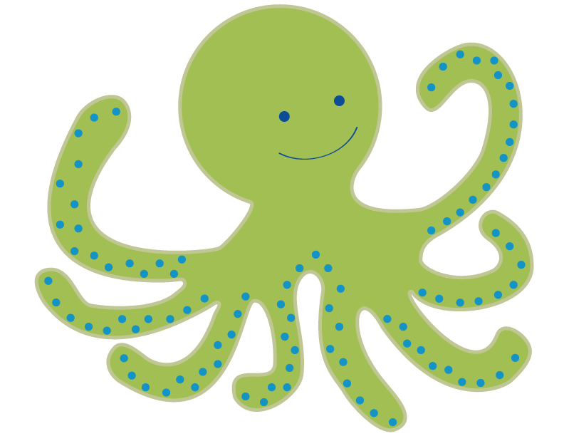 792x612 Baby Octopus Clip Art Clipart