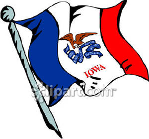 300x279 State Flag Of Iowa