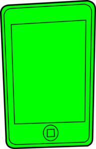 192x296 Green Iphone Clip Art