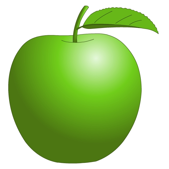 550x550 Green Apple Clip Art 3484609
